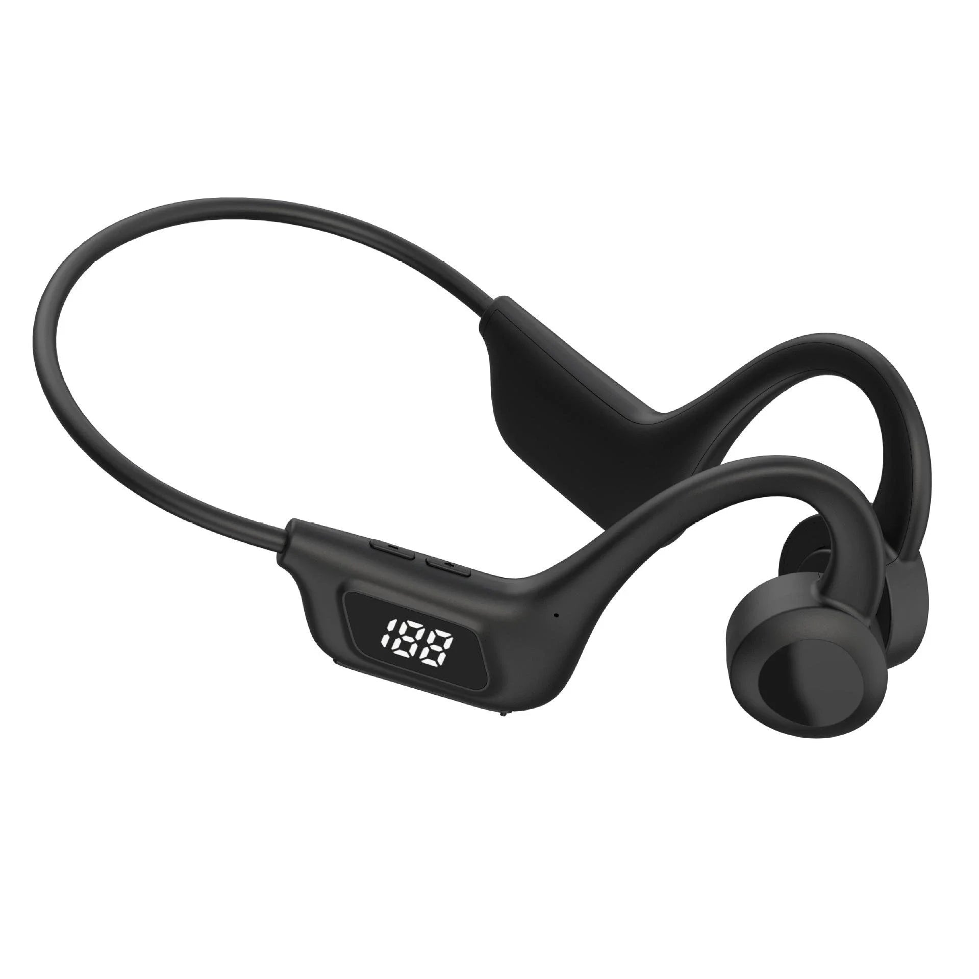 Bone Conduction Wireless Earphone Sport Swimming Bluetooth Compatible Headphone Hand-Free with Mic for Running Earbuds