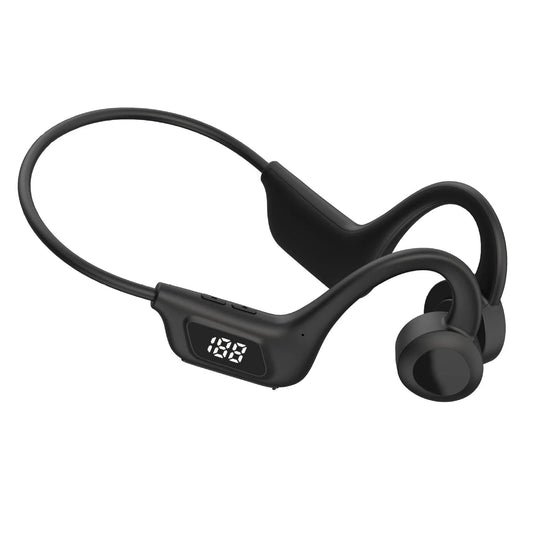 Bone Conduction Wireless Earphone Sport Swimming Bluetooth Compatible Headphone Hand-Free with Mic for Running Earbuds